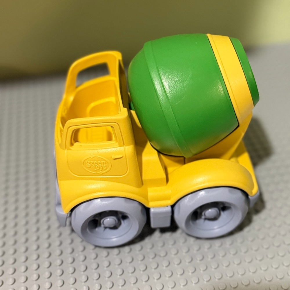 Green Toys Eco-Friendly Cement Mixer - Yellow and Green